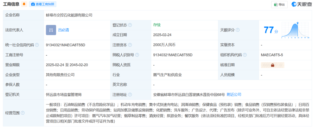 中石化成立新公司！